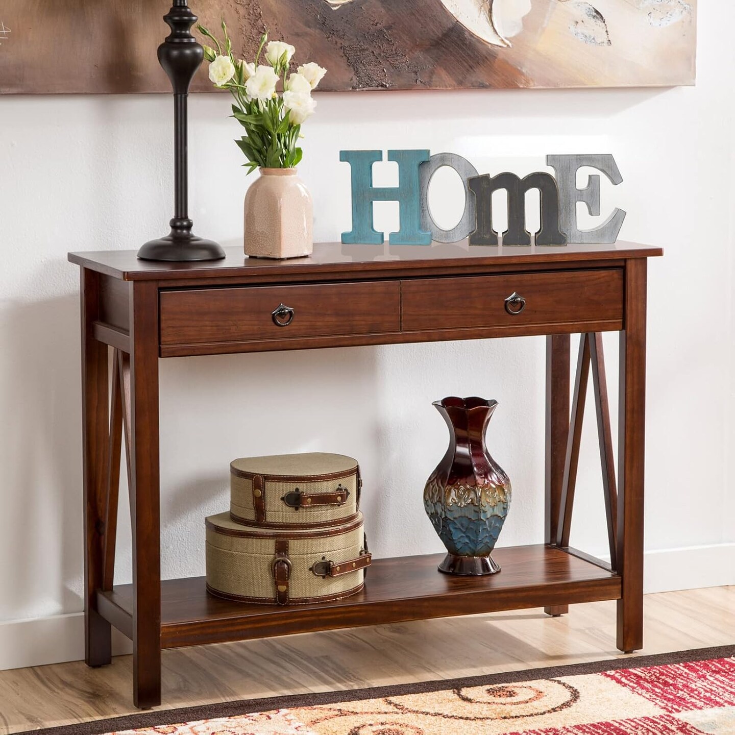 Wooden Decorative Hanging Word Signs Table Top Cutout Block Letters Standing Letter Sign Wall Decor for Living Room Home Decor Shelf Mantel (Aqua)