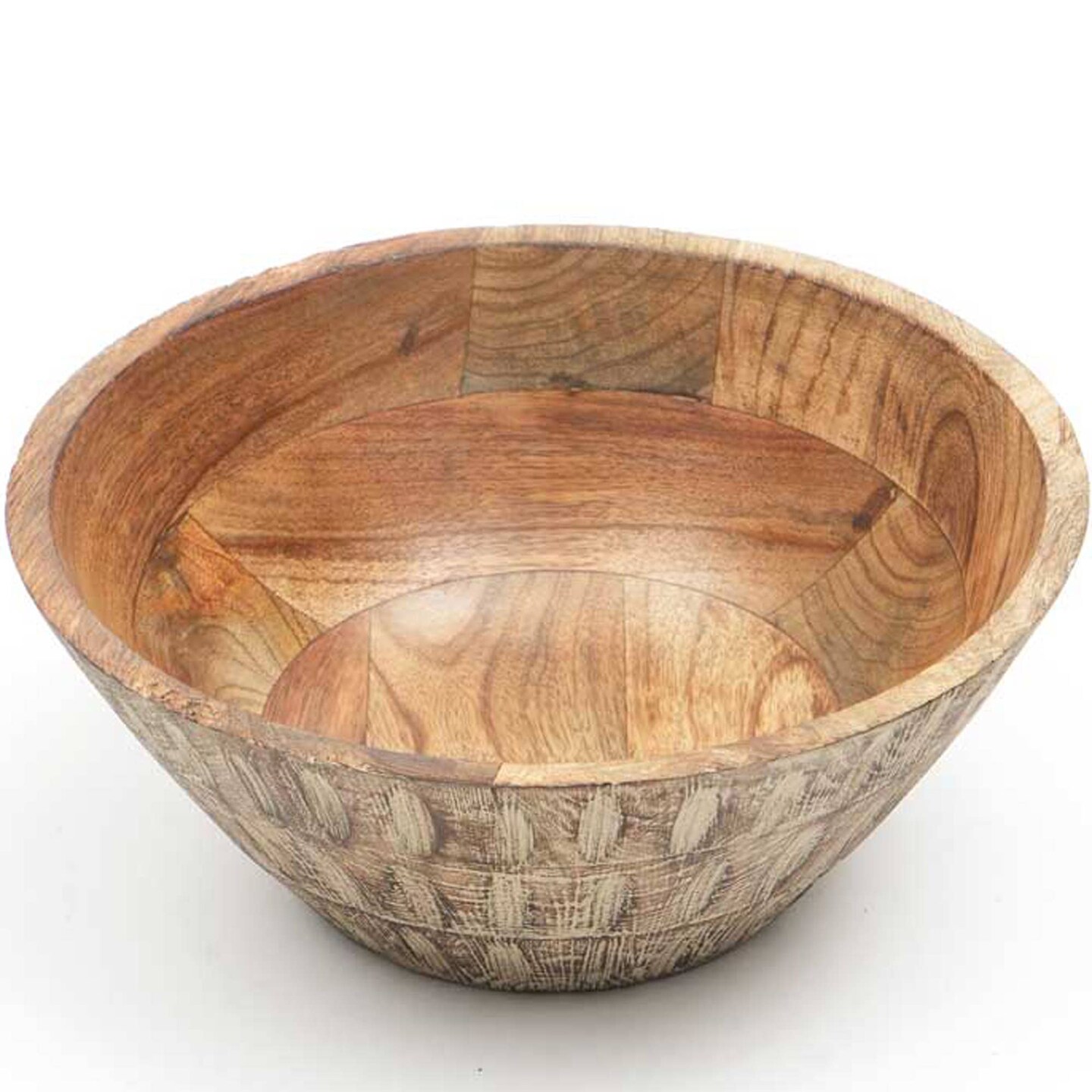 Handcrafted Mango Wood Bowl Elegant Table Centerpiece/Serving Bowl