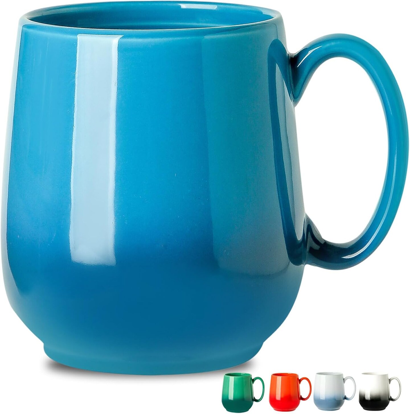 Coffee Mugs, 20 OZ Ceramic Coffee Cups with Comfortable Handle