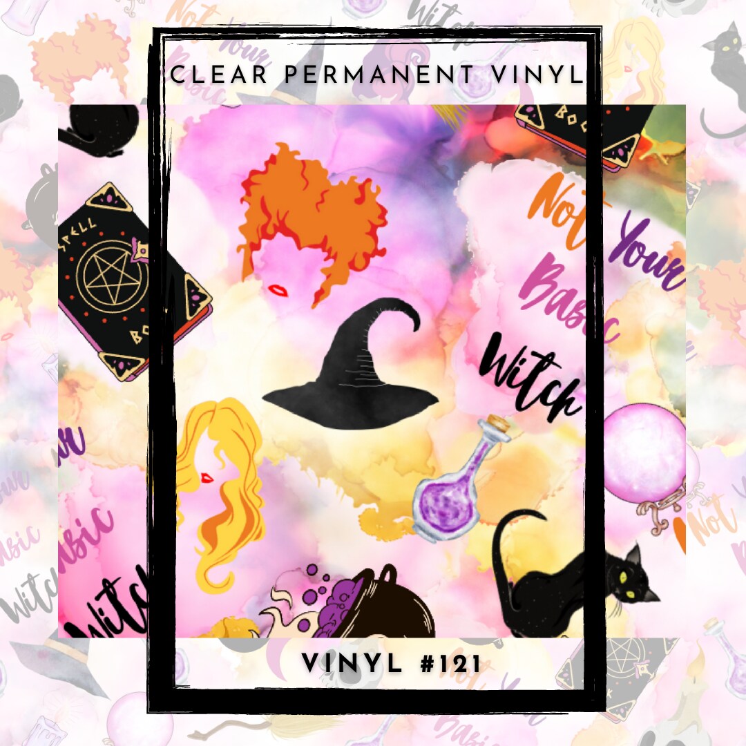 #121 CLEAR Hocus Hype  12x12 Pattern Vinyl