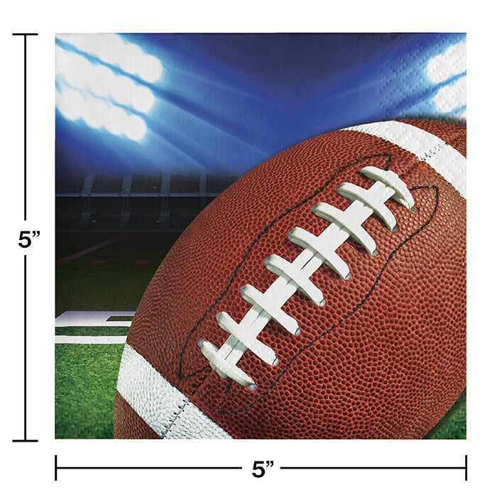 192 pc Bulk Football Party Beverage Napkins