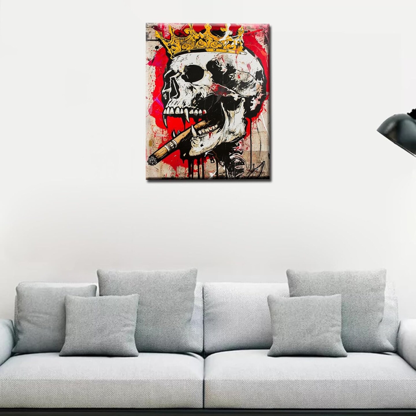 Crowned Skulls Paint by Numbers for Adults