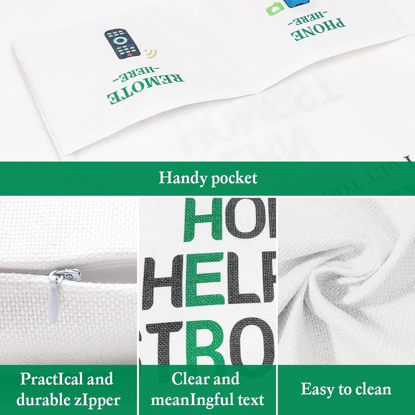 1PCS Dad’s Spot Throw Pillow Case, Father's Day Pillow Cover with 2 Pockets, Father's Day, Birthday, Thanksgiving Gift for Daddy Papa, Father's Day Linen Square Throw Pillow Case for Sofa Bed