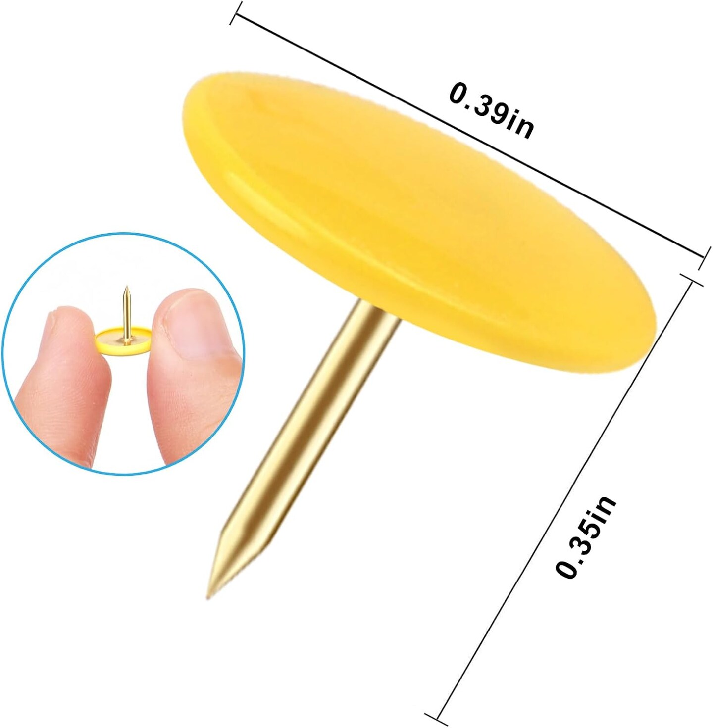 400-Count Colorful Plastic Thumbtacks – Decorative Push Pins for Corkboards.