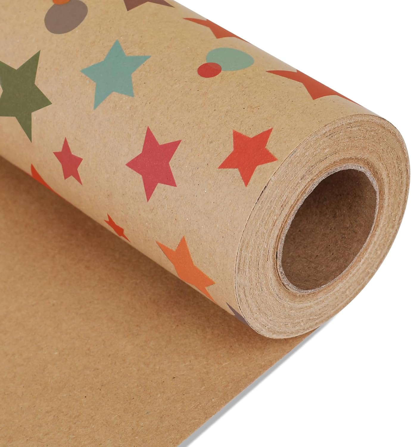 Birthday Wrapping Paper,Gift Wrapping Paper Roll,Kraft Wrapping Paper-17 inch X 32.8 Feet Per roll