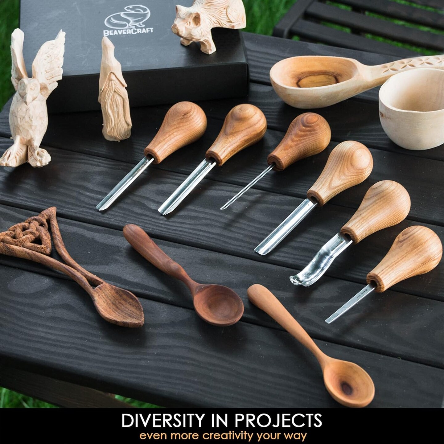 Wood Carving Tools SC05 Wood Carving Kit Wood Carving Set Wood Carving Knife Woodcarving Tools Wood Carving Palm Gouges Wood Chisels Carving Tools Woodworking Kit Carving Knife Woodworking