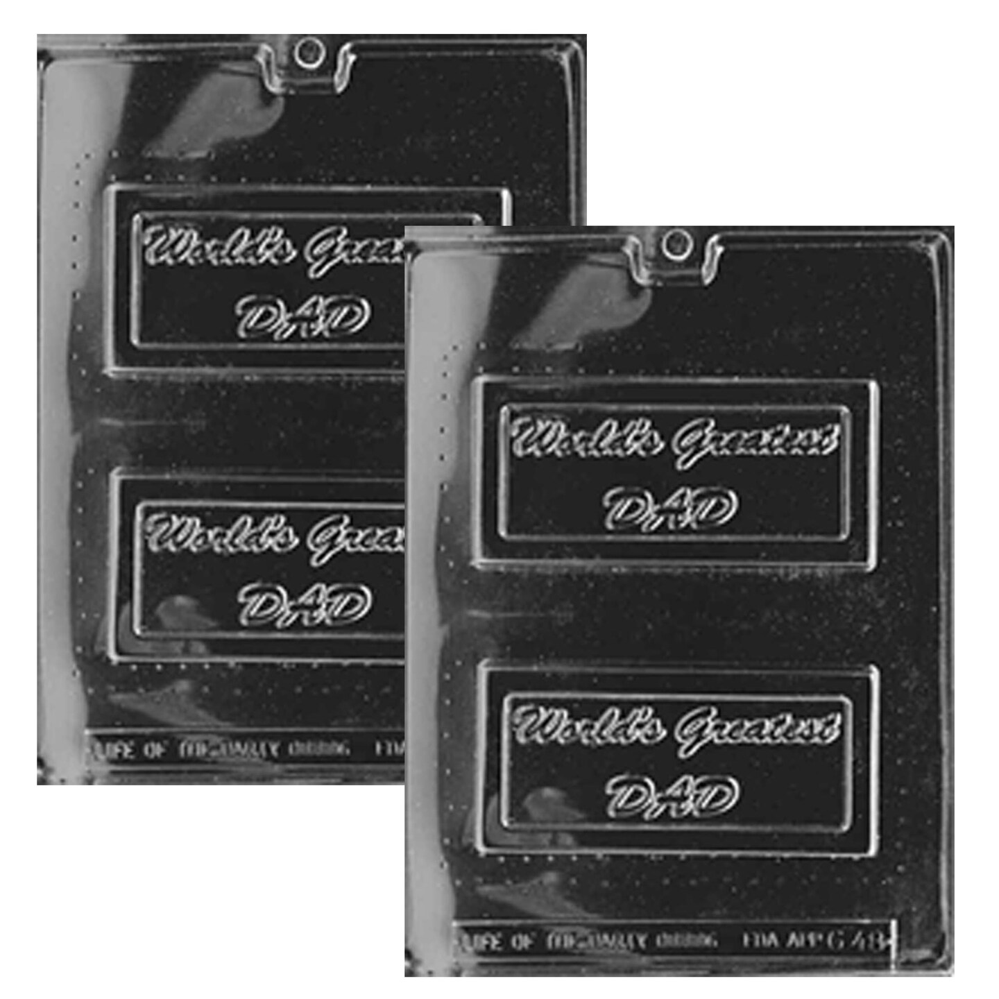 World&#x27;s Greatest Dad Gift Card Chocolate Mold
