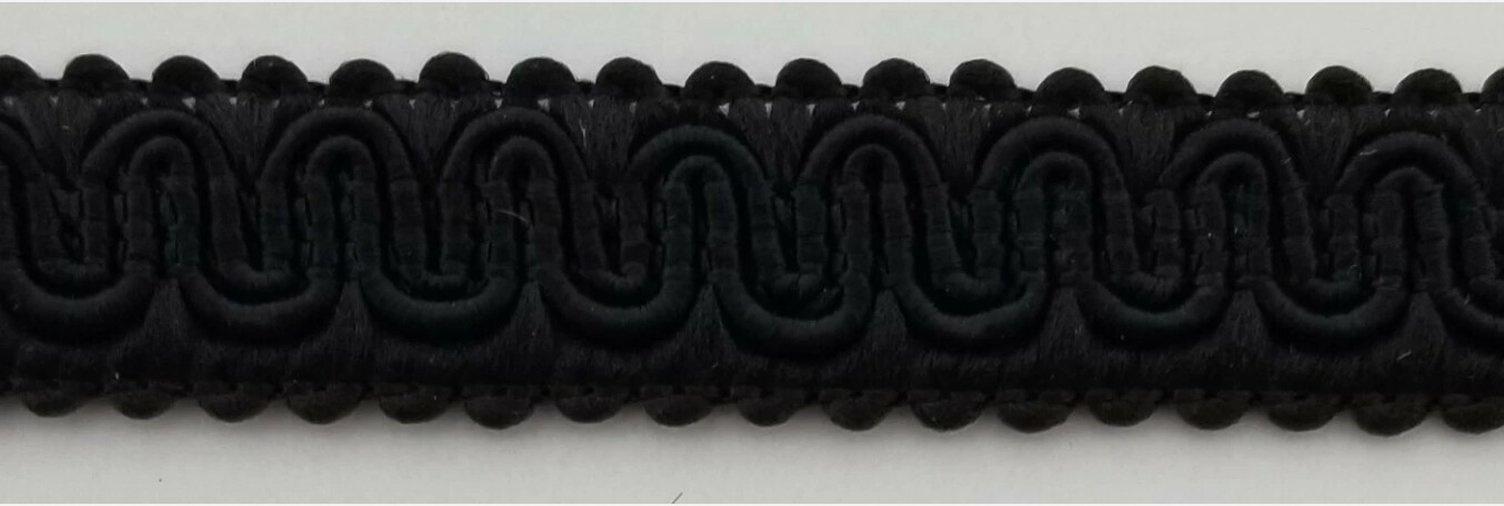 1/2&#x22; Scroll Braid Gimp w/ Backing - 12 Continuous Yards - Many Color Options!