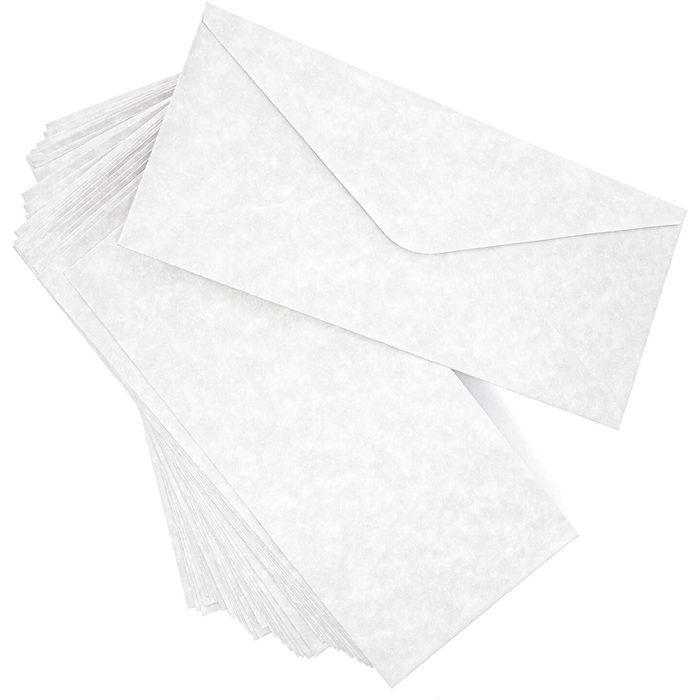 Juvale Parchment Paper Envelopes (48 Count), Gray