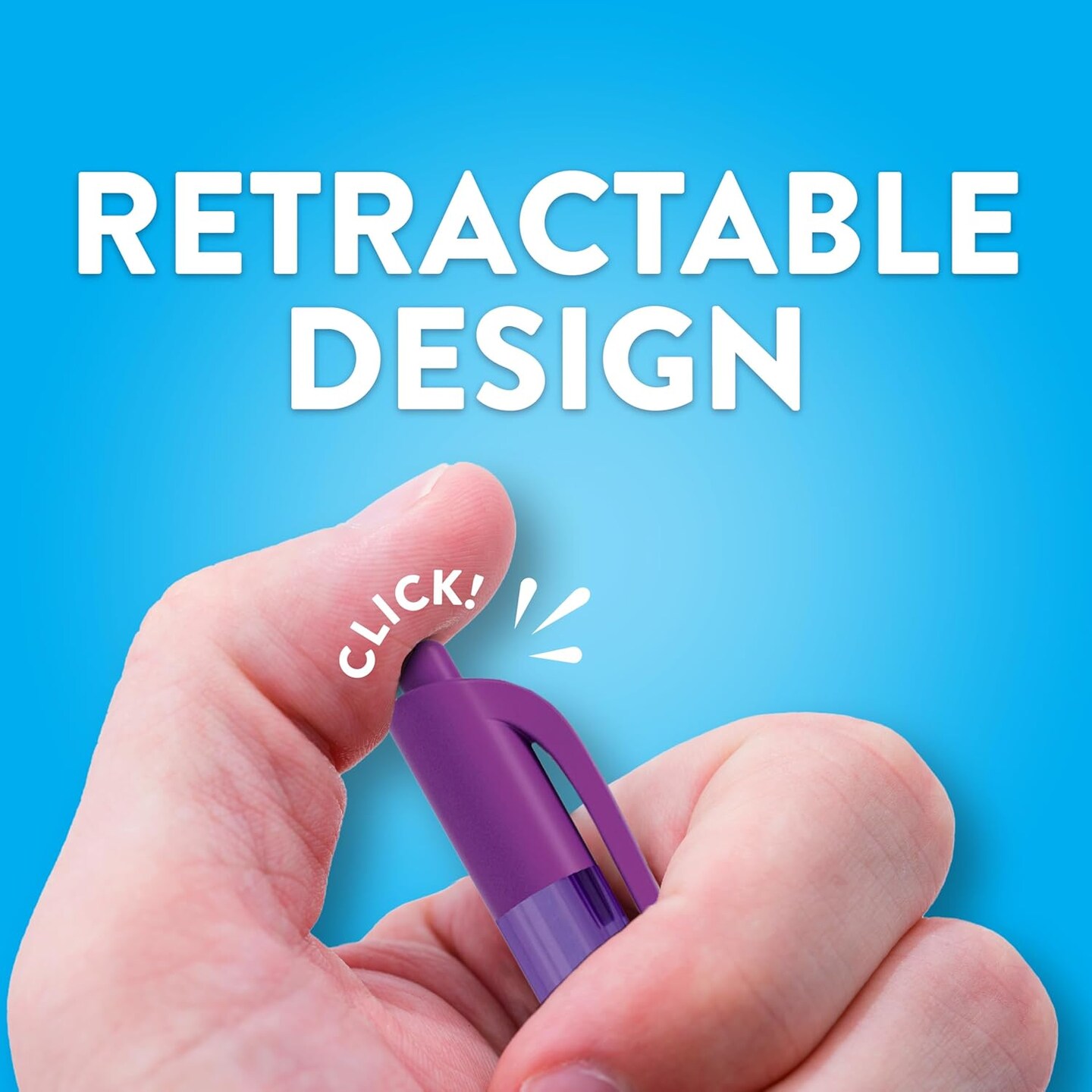 Retractable Ballpoint Pens, Medium Point (1.0mm), Assorted, 20 Count