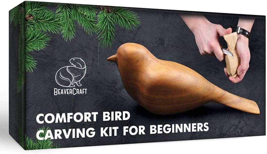 Wood Carving Kit Comfort Bird DIY Kits for Adults Hobbies Whittling Knife Kit for Beginners &#x26; Kids Adult Craft Kits Wood Carving Knife Set