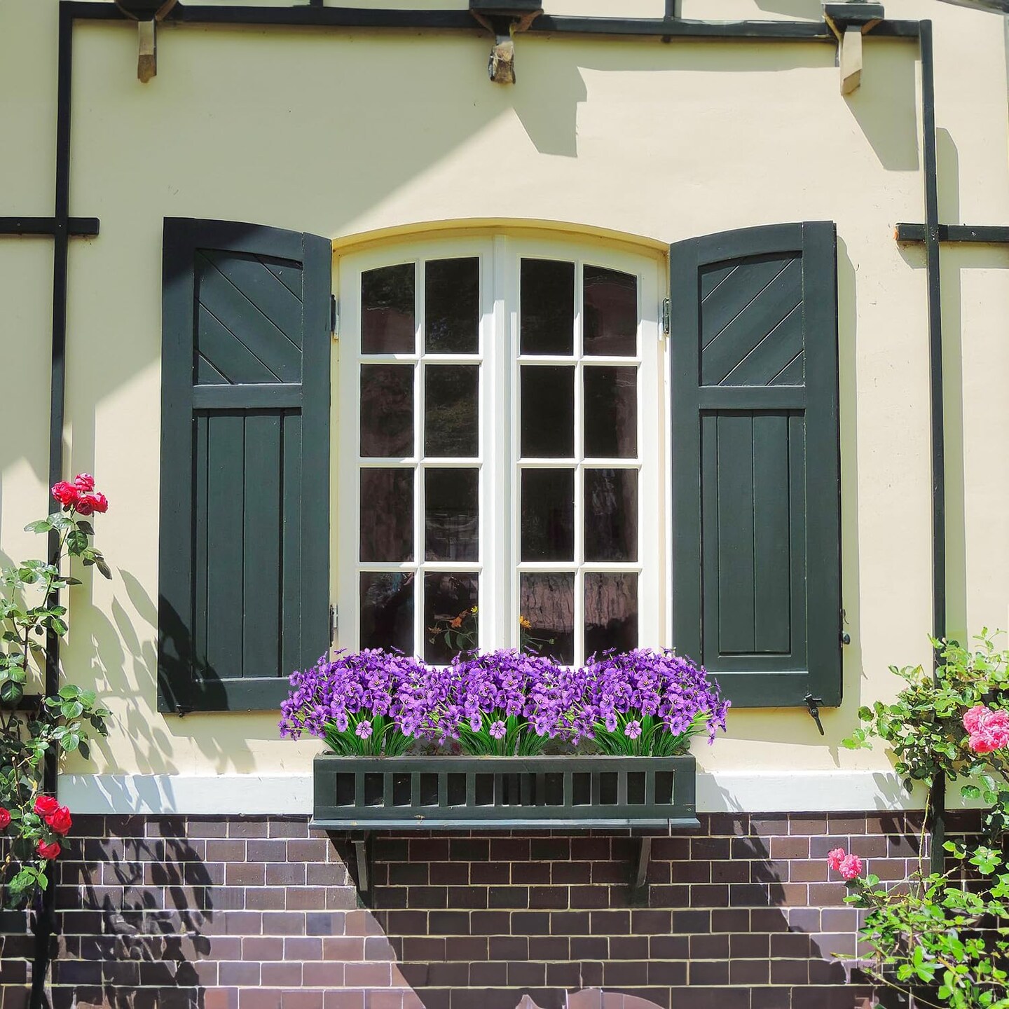 21 Bundles Summer Bushes Outdoor Artificial Flowers
