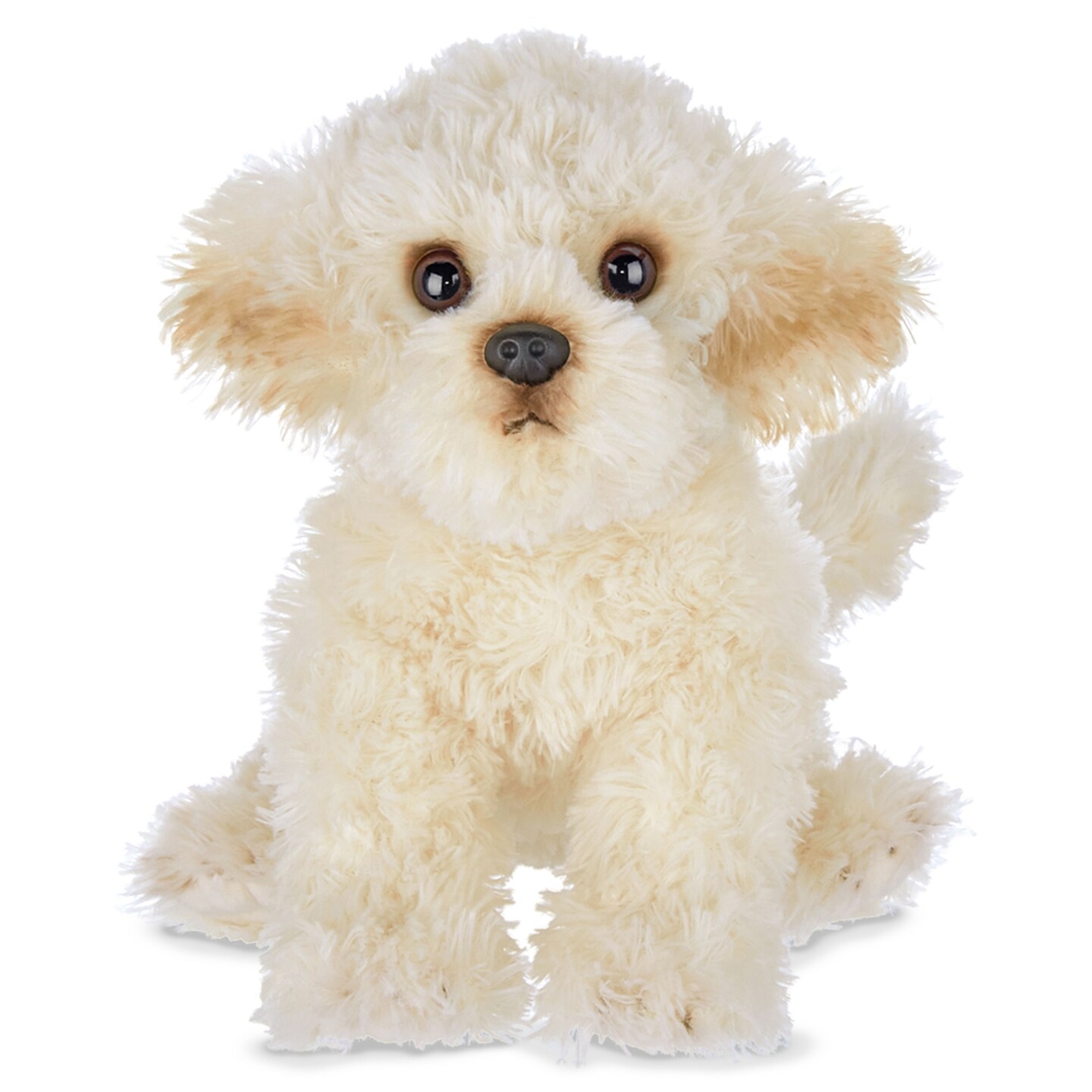 Bearington White Dog Stuffed Animal 13 In - Puppy Stuffed Animals - Plush Dog Toys for Kids Maltipoo Labradoodle Plushies