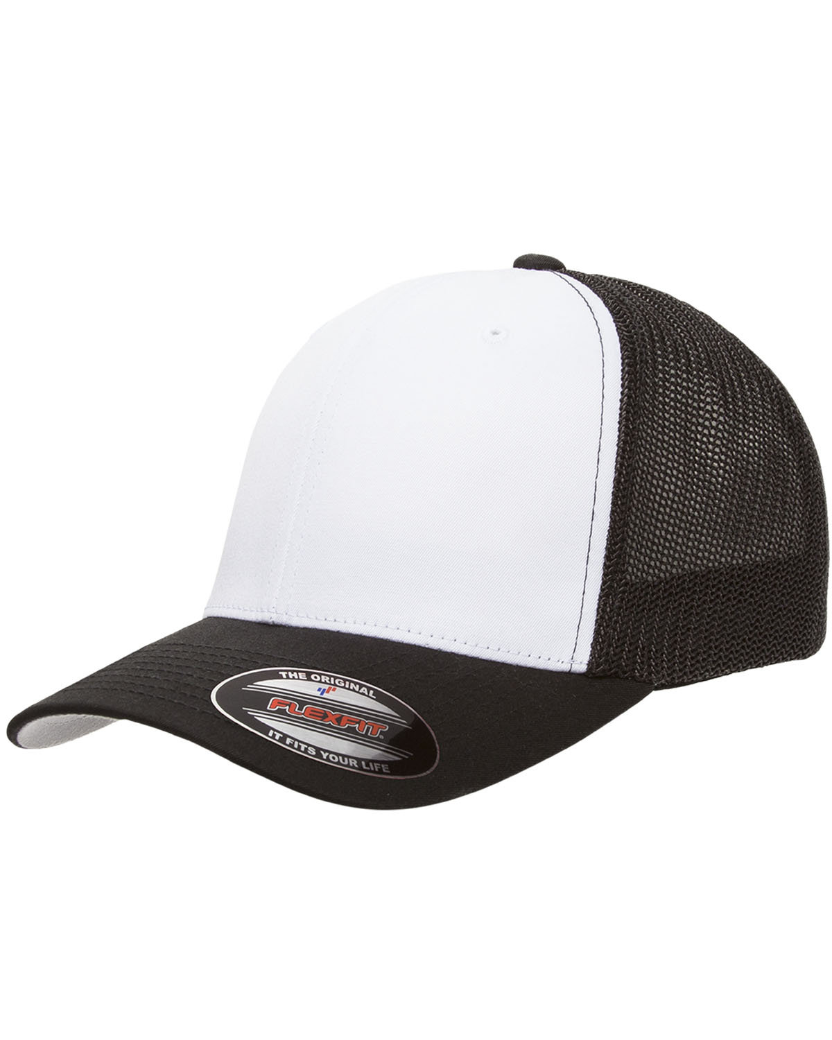 YP Classics&#xAE; Flexfit Trucker Mesh with White Front Panels Cap