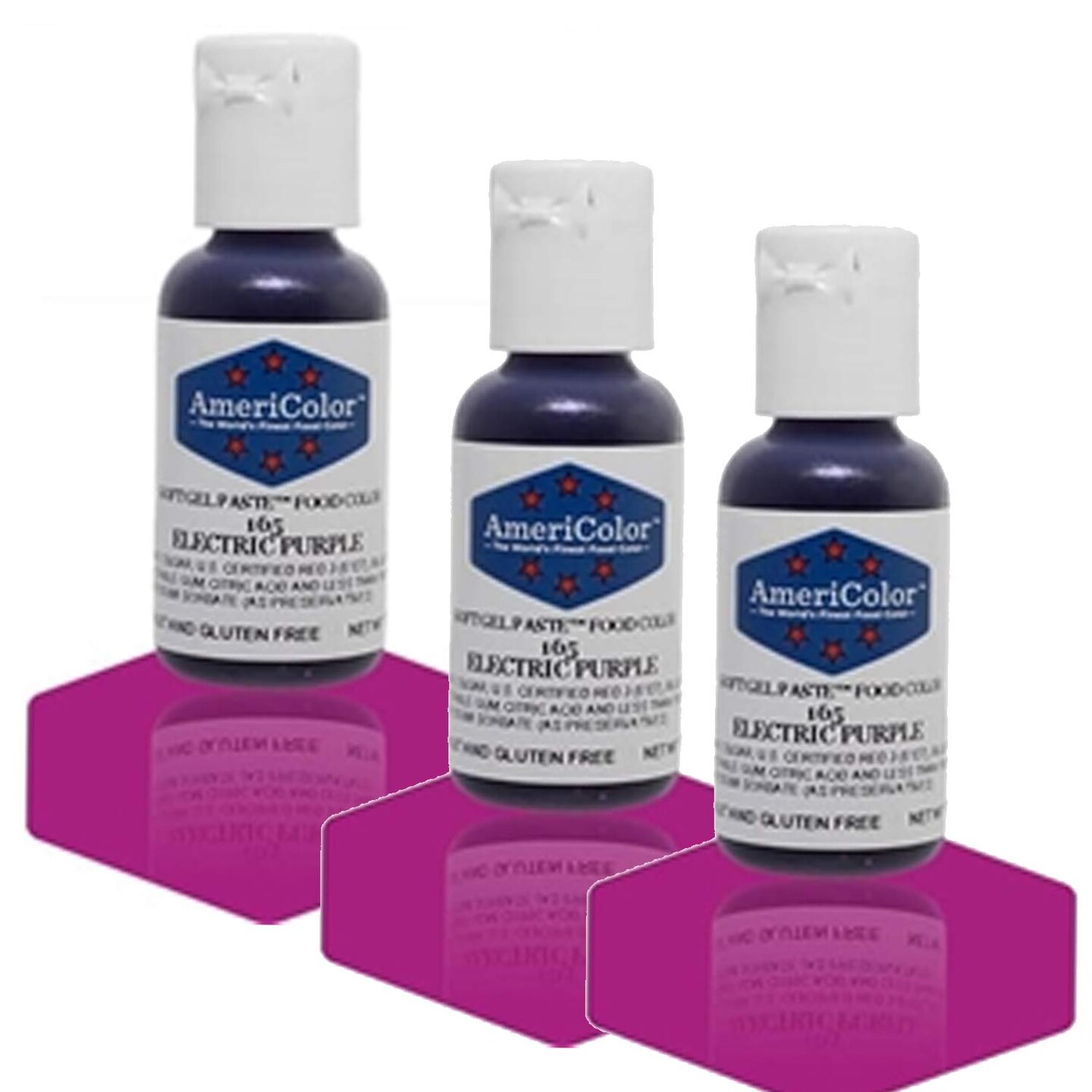 Electric Purple Soft Gel Paste Food Color for Icing and Toppings 3/4 Ounce
