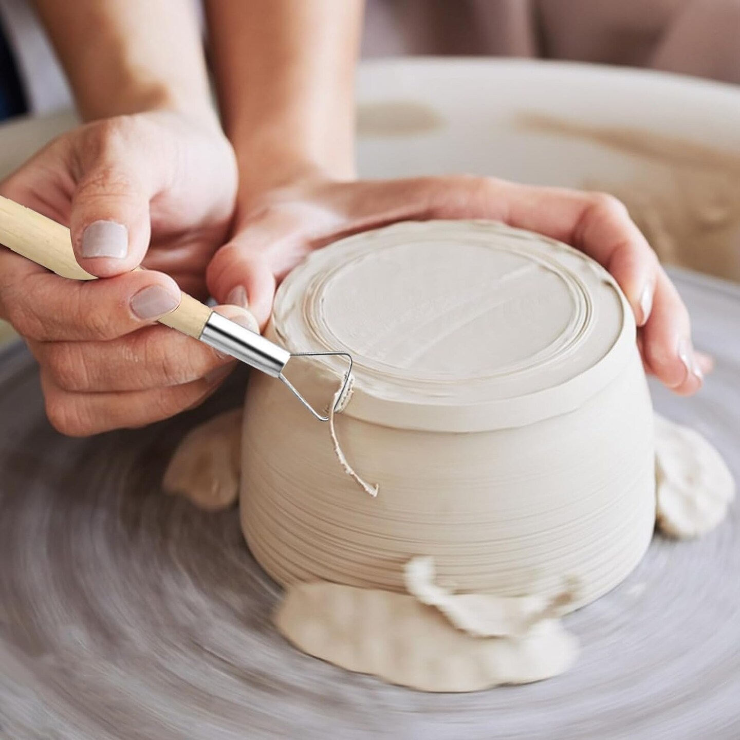 15PCS Pottery Carving Tools, Air Dry Polymer Clay Sculpting Tools Set