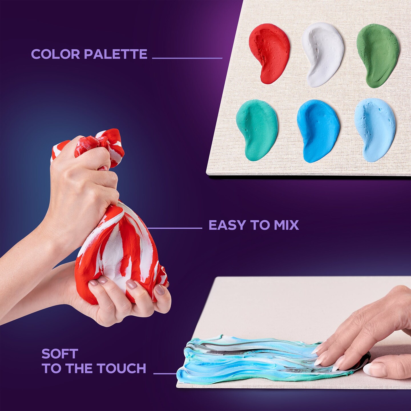 OKTO Sensory Art 3D Painting “Koi Carps” – 11.8” x 15.7” Canvas Kit