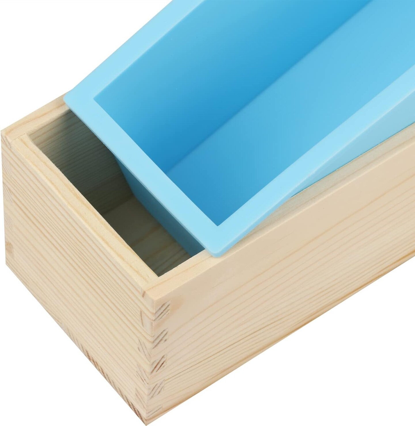 Soap Mold Loaf Box, 42 oz Soap Box for Soap Making with Wooden Boxes, Set of 4, Soap Bar Box Can Be Used for Homemade Soap Produce, Soap Making, Ideal Size and Large Capacity,