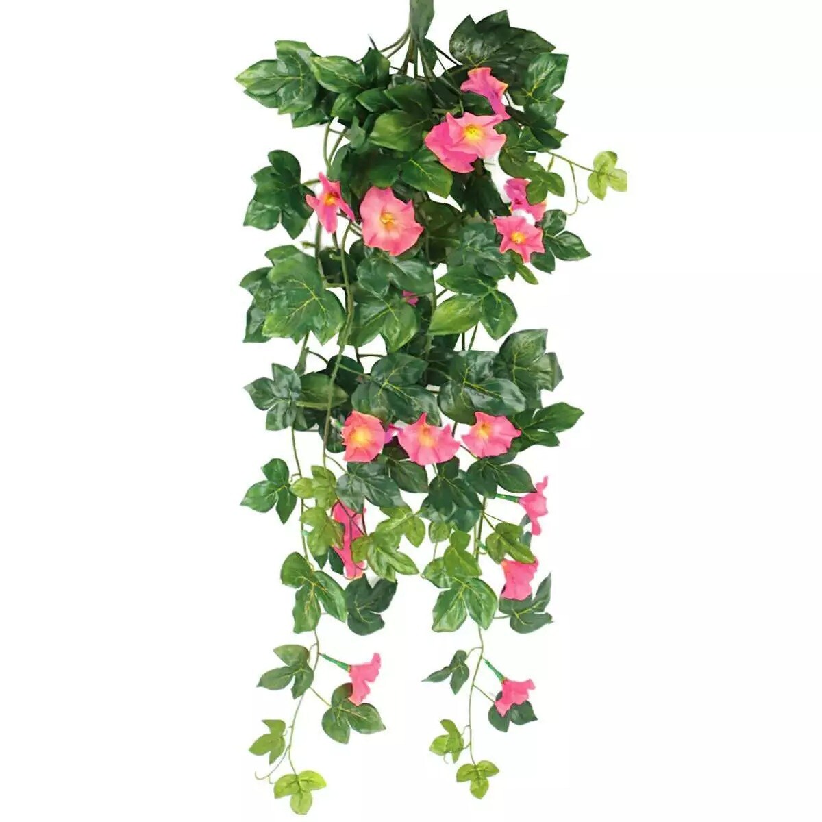 Long Artificial Hanging Plants Flowers Silk Morning Glory Garden Decor