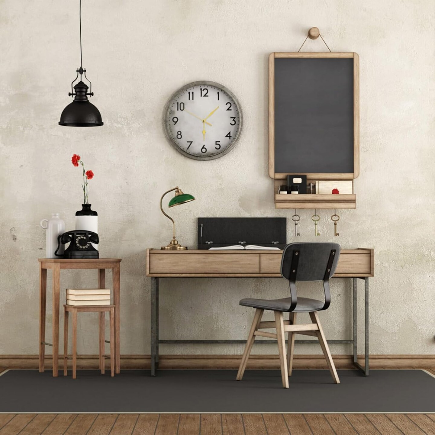 DIY Clock Repair Kit – Gold Needle Quartz Movement (29 mm Shaft) with 6 Hands, 7.09×2.48×1.93 Inches