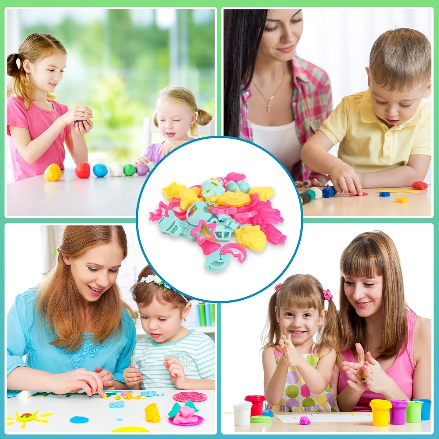 Play Dough Tools &#x26; Cutters Set 40 Piece