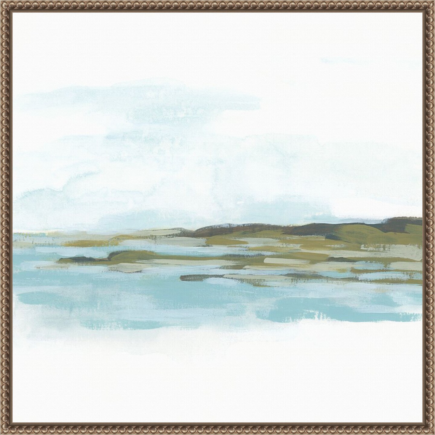 Shoreline Cameo II by June Erica Vess Framed Canvas Wall Art