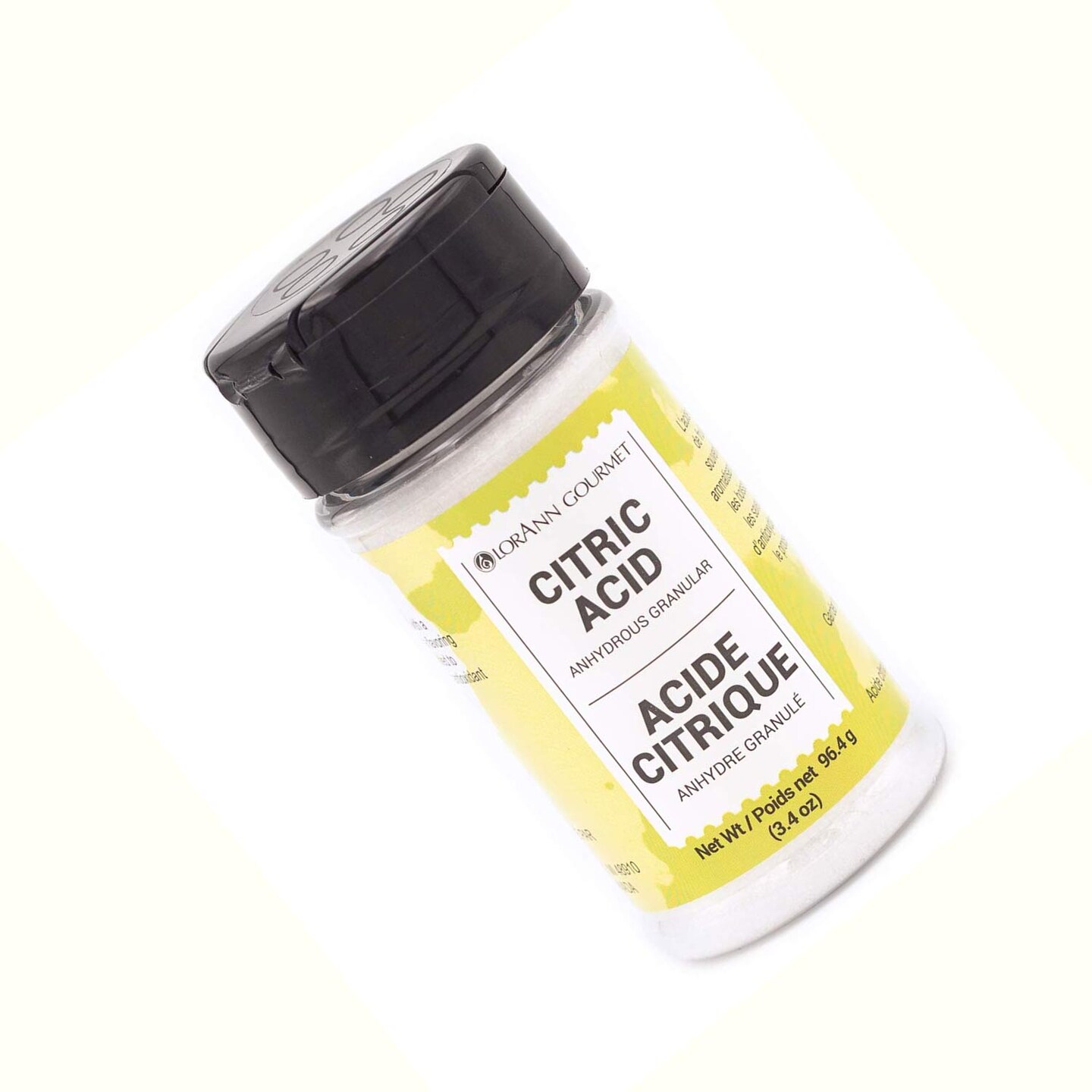 Citric Acid Powder Anhydrous Granular 3.4 Ounces