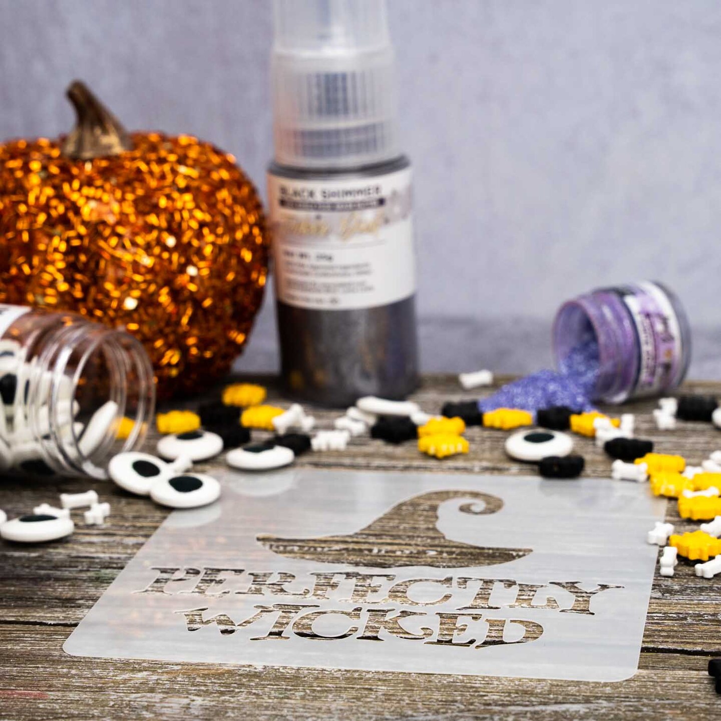 5x5 Perfectly Wicked Text Stencil