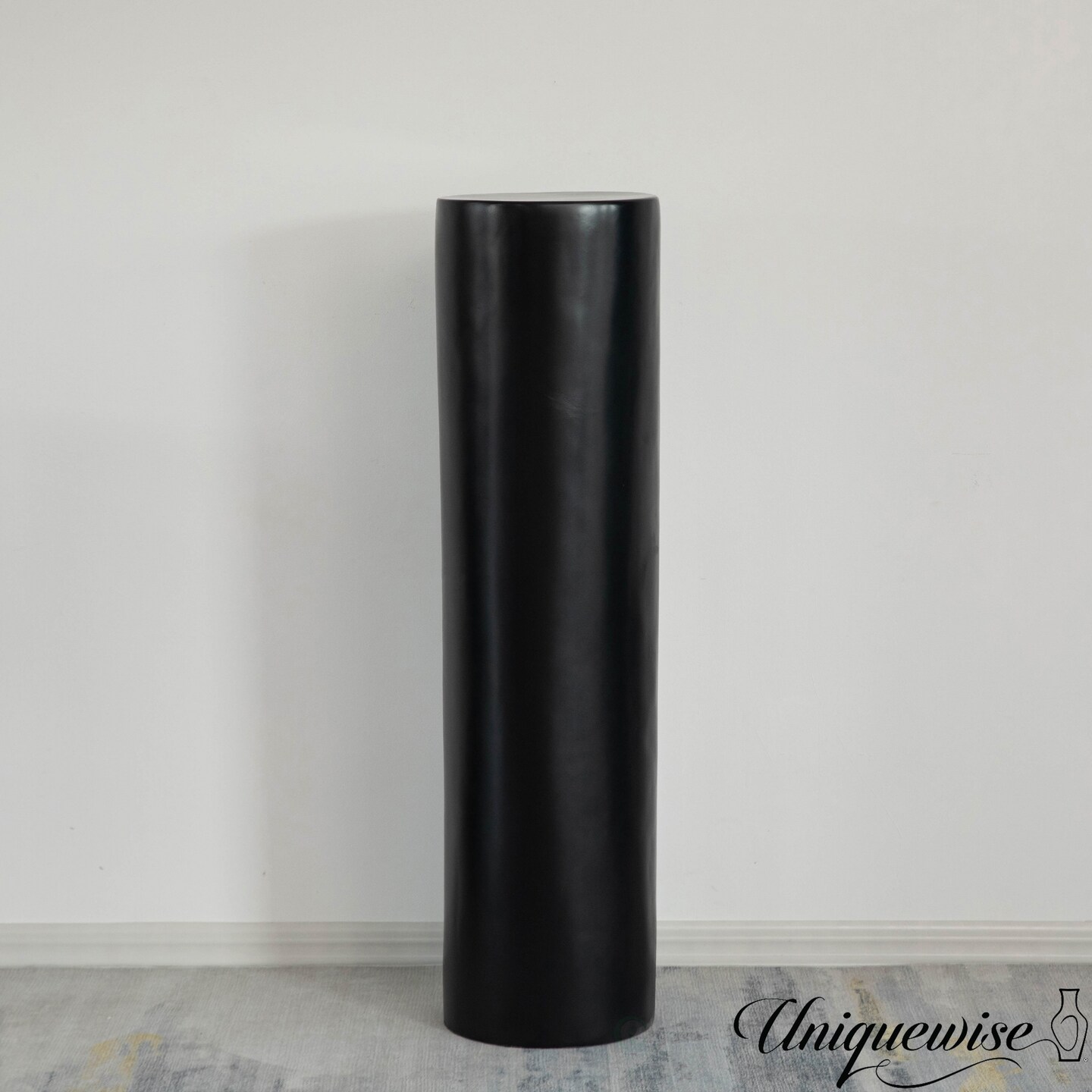 Contemporary Decorative Modern Fiberglass Pillar Column Flower Stand -Photography Props - Stylish Cylinder Shape Versatile Pedestal for Wedding, Living Room, or Dining Room Decor