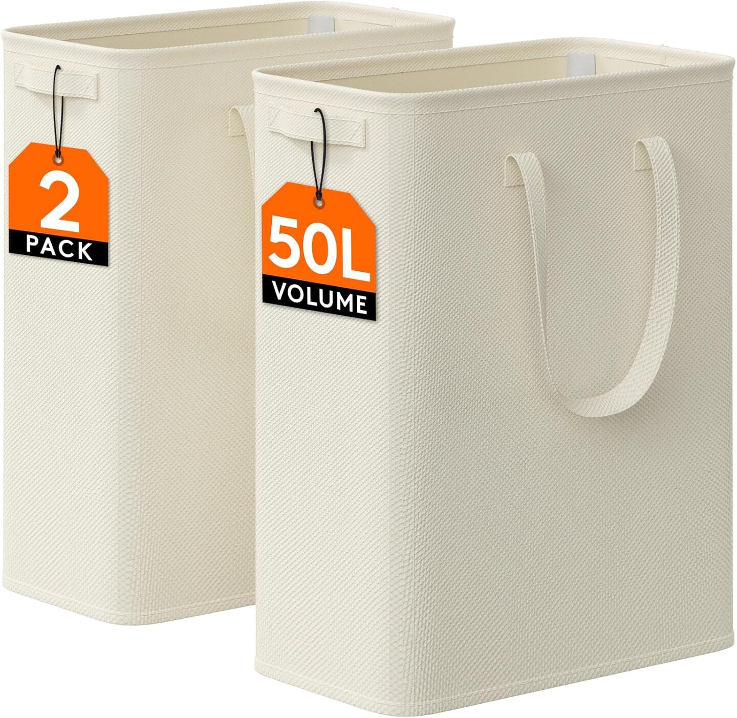 Slim Laundry Hamper, Narrow Laundry Basket with Handles, Collapsible Thin Dirty Clothes Hampers for Laundry, Foldable Laundry Bin