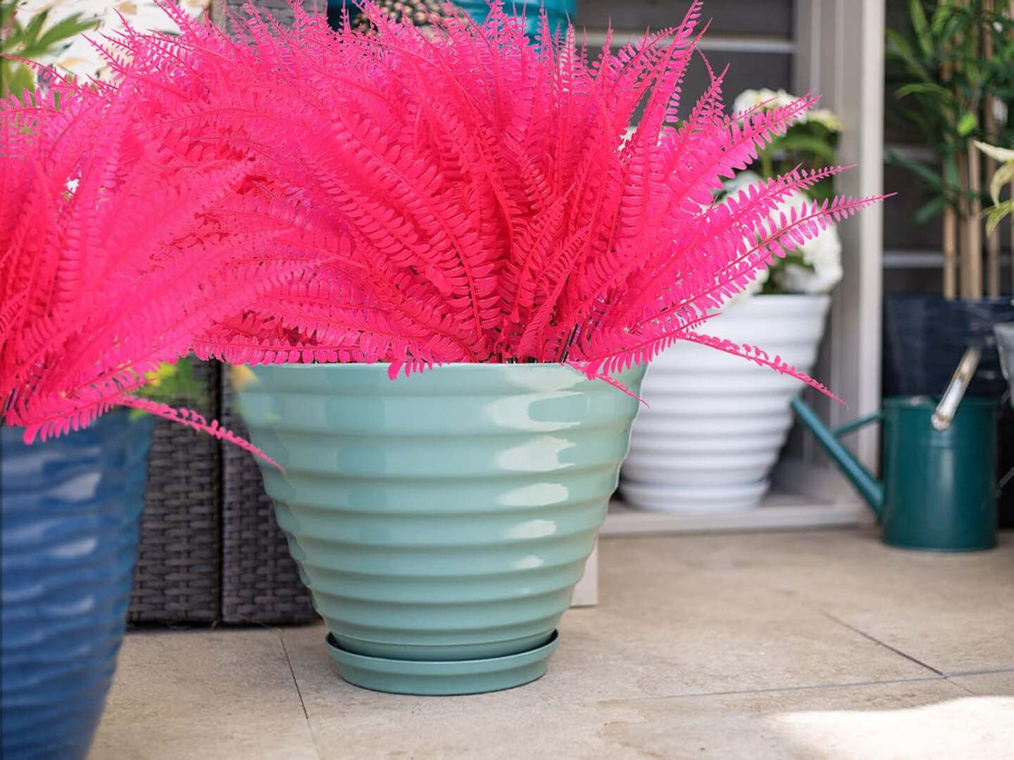 6 Pcs Artificial Boston Fern Realistic