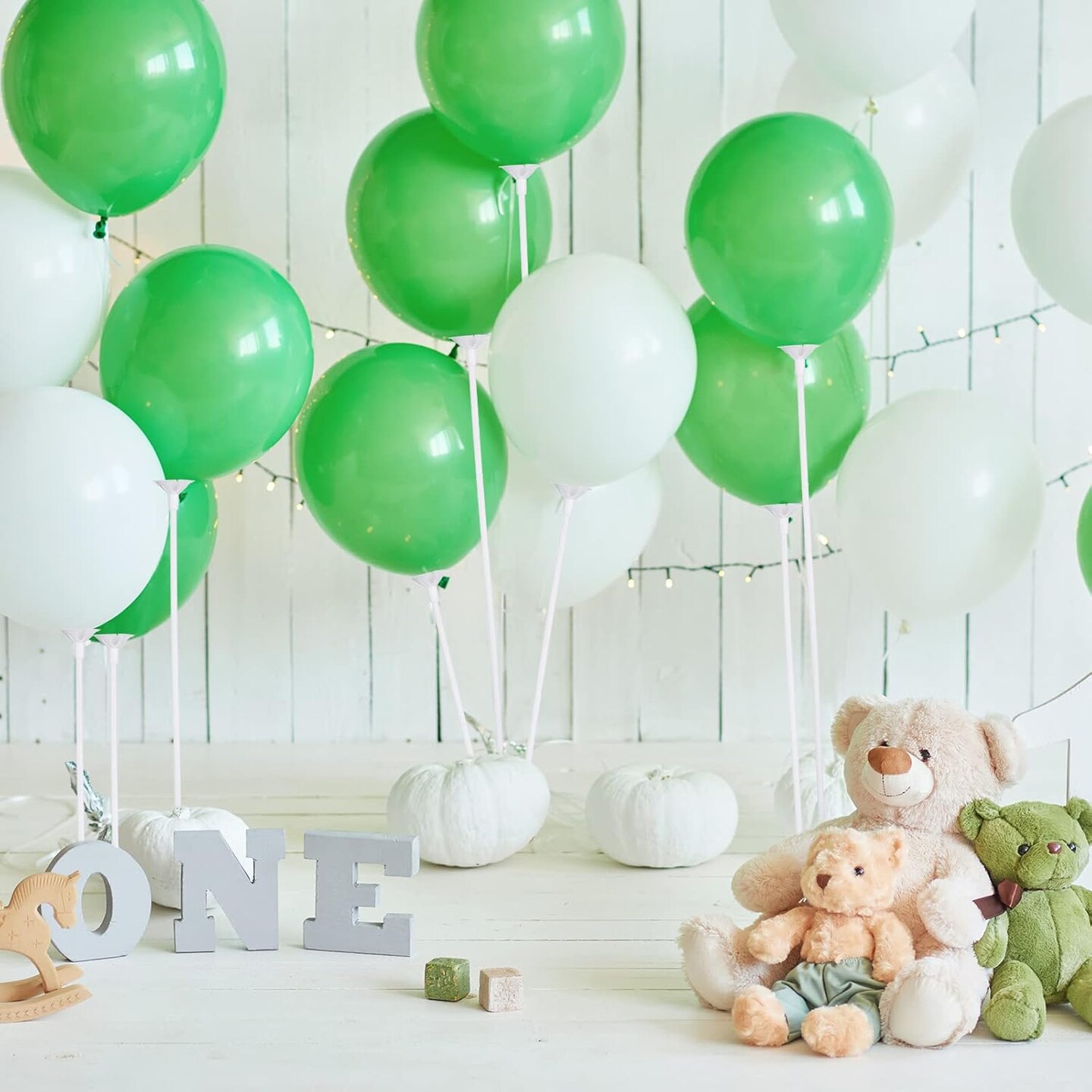 600pcs White Plastic Balloon Sticks with Cups – Reusable Holders for Party, Wedding & Holiday Decor