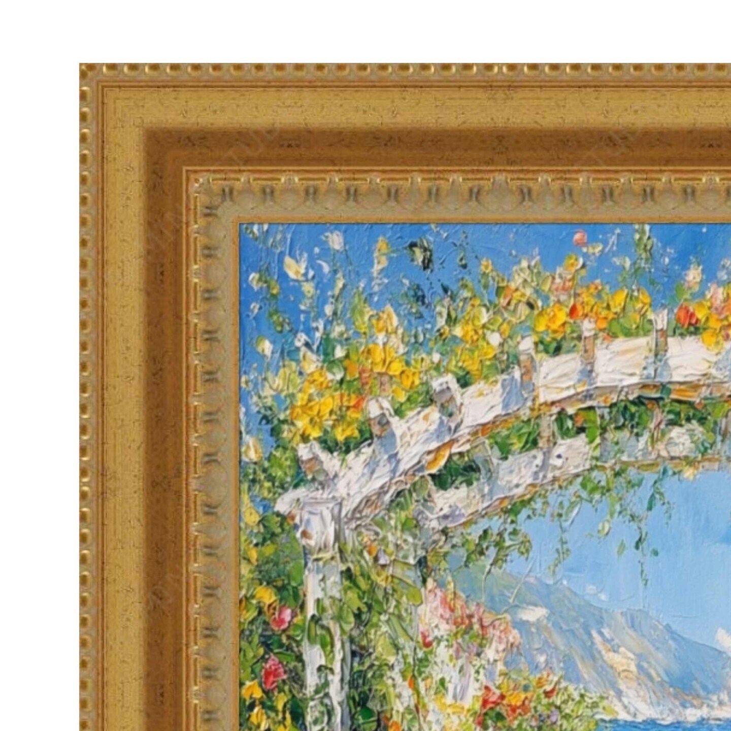 Wide Aged Gold Traditional Picture Frame 12x12 frame