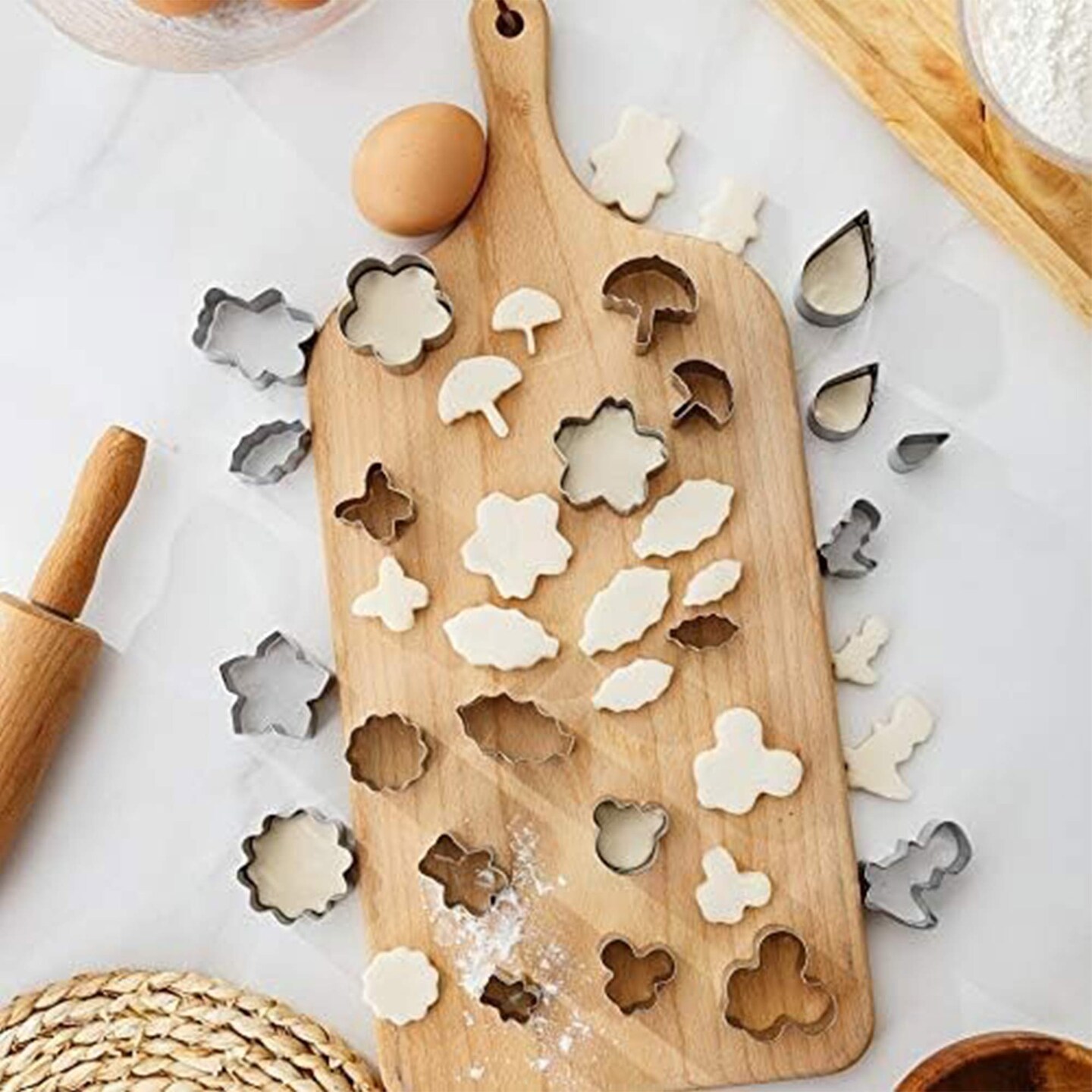 Mini Tiny Stainless Steel Cookie Cutters 30 Pieces