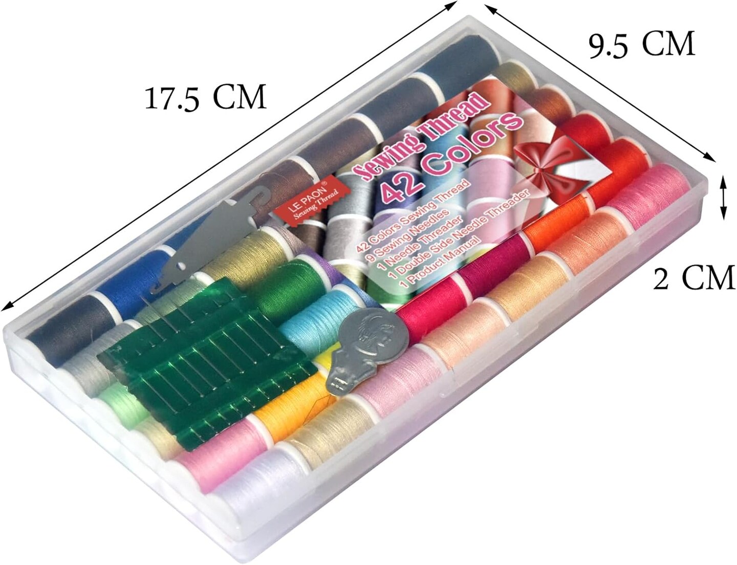 Sewing Thread kit 42 Color Set of Handy Polyester Thread