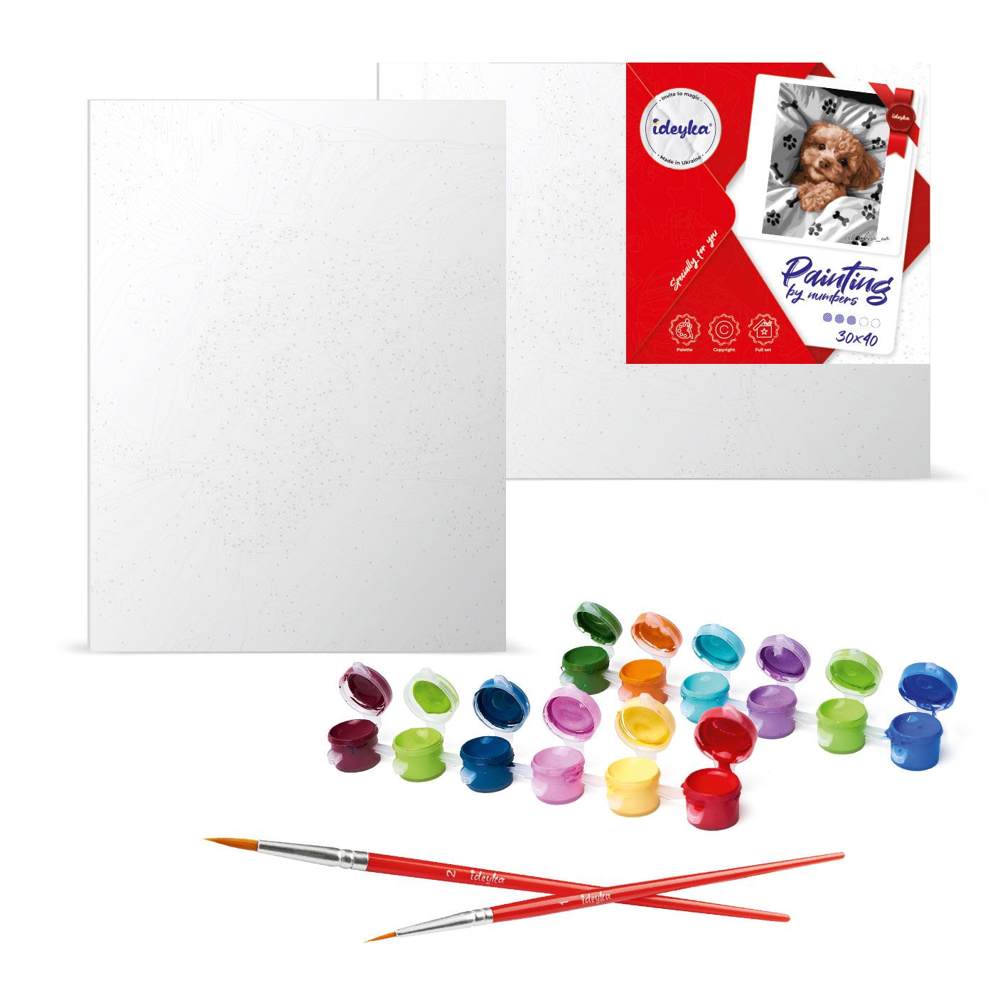 Painting by Numbers kit Cat with a pearl earring KHO6687
