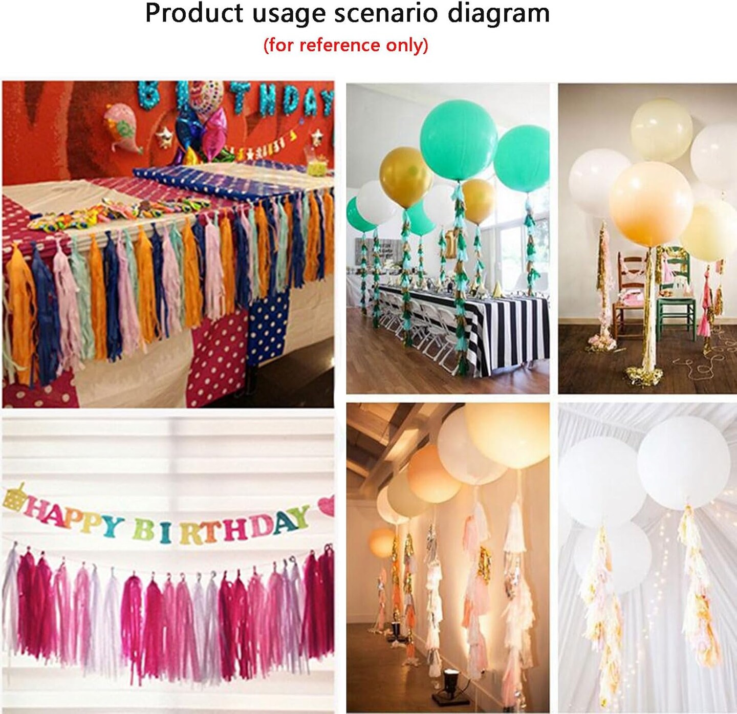 Pink Orange Yellow Tassel Garland Banner Paper Tassels for Groovy Party Decoration Groovy Hippie Boho Party Decorationss,Pack of 15