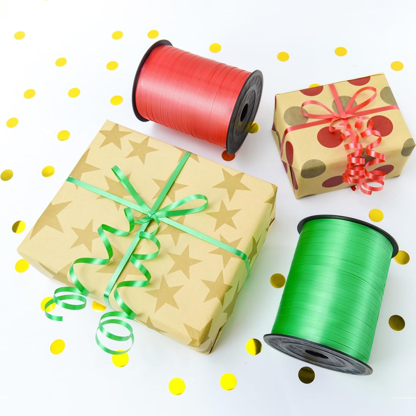 White Curling Ribbon, Balloon String 500 Yard for Gift Wrapping