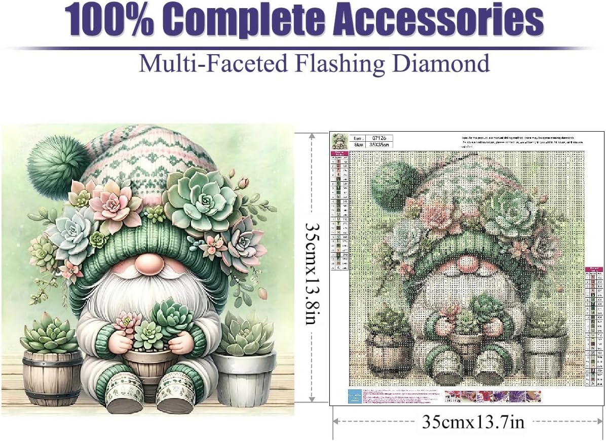 Gnome Diamond Art Kits for Adults