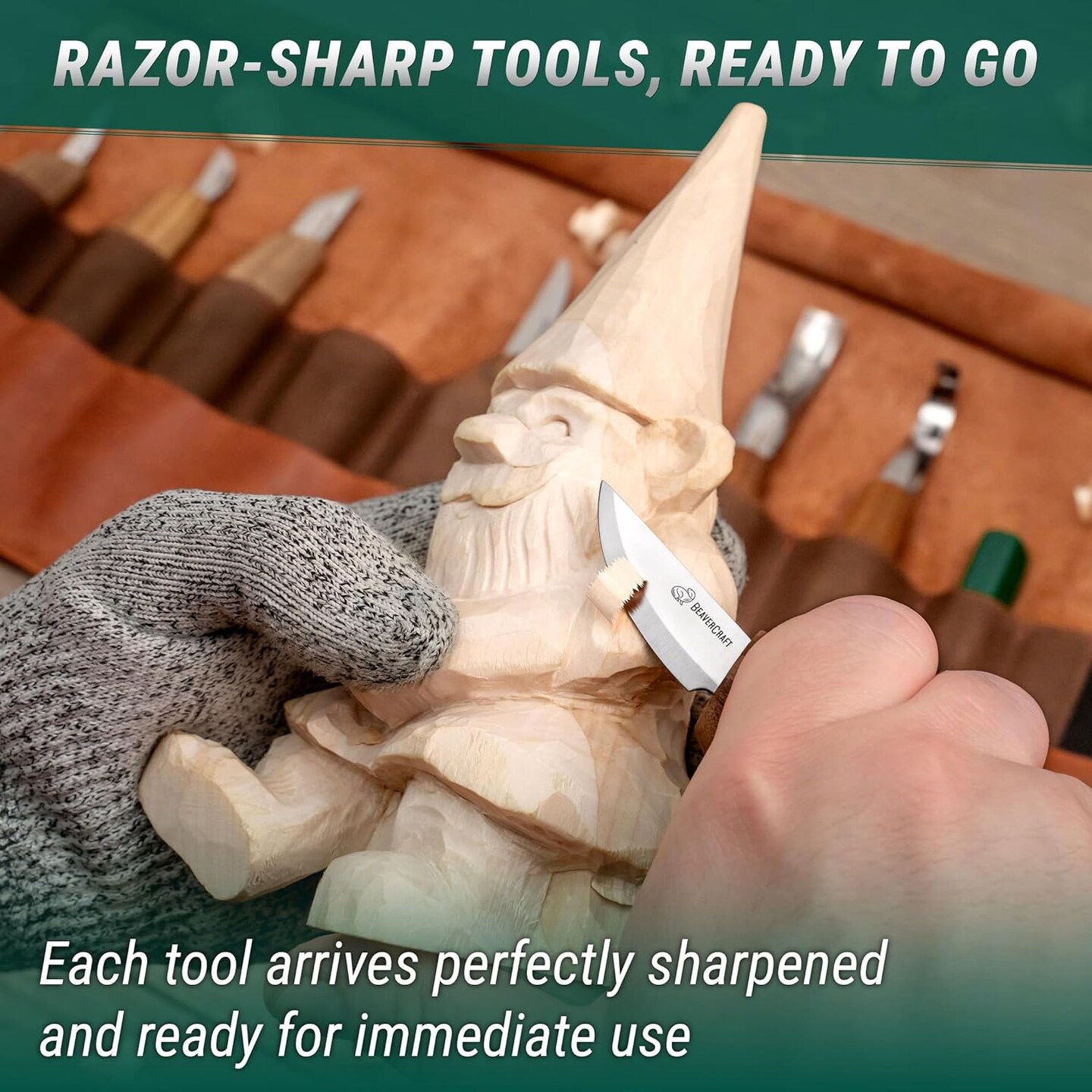 Deluxe Wood Carving Kit S18X - Wood Carving Knife Set - Spoon Carving Tools Set - Whittling Knives Kit - Woodworking Kit Wood Carving Tools Kit Large Whittling Kit S18X