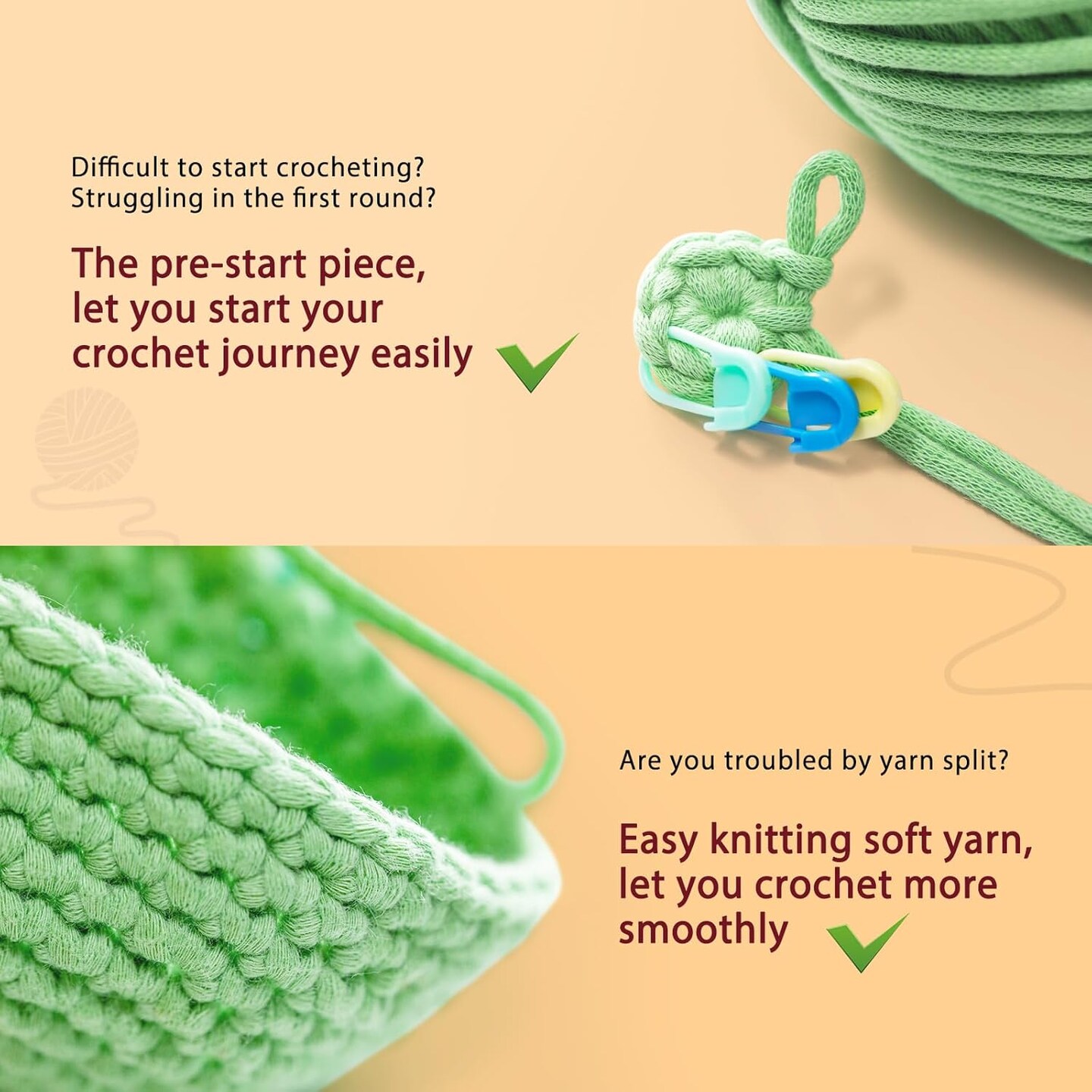Crochet Kit for Beginners: Highland Cow Crochet Kit, Starter Crochet Kit, Include Easy Knitting Soft Yarn, Step-by-Step Video Tutorial, Hook, Birthday Gift for Adults and Kids(30%+ Yarn)