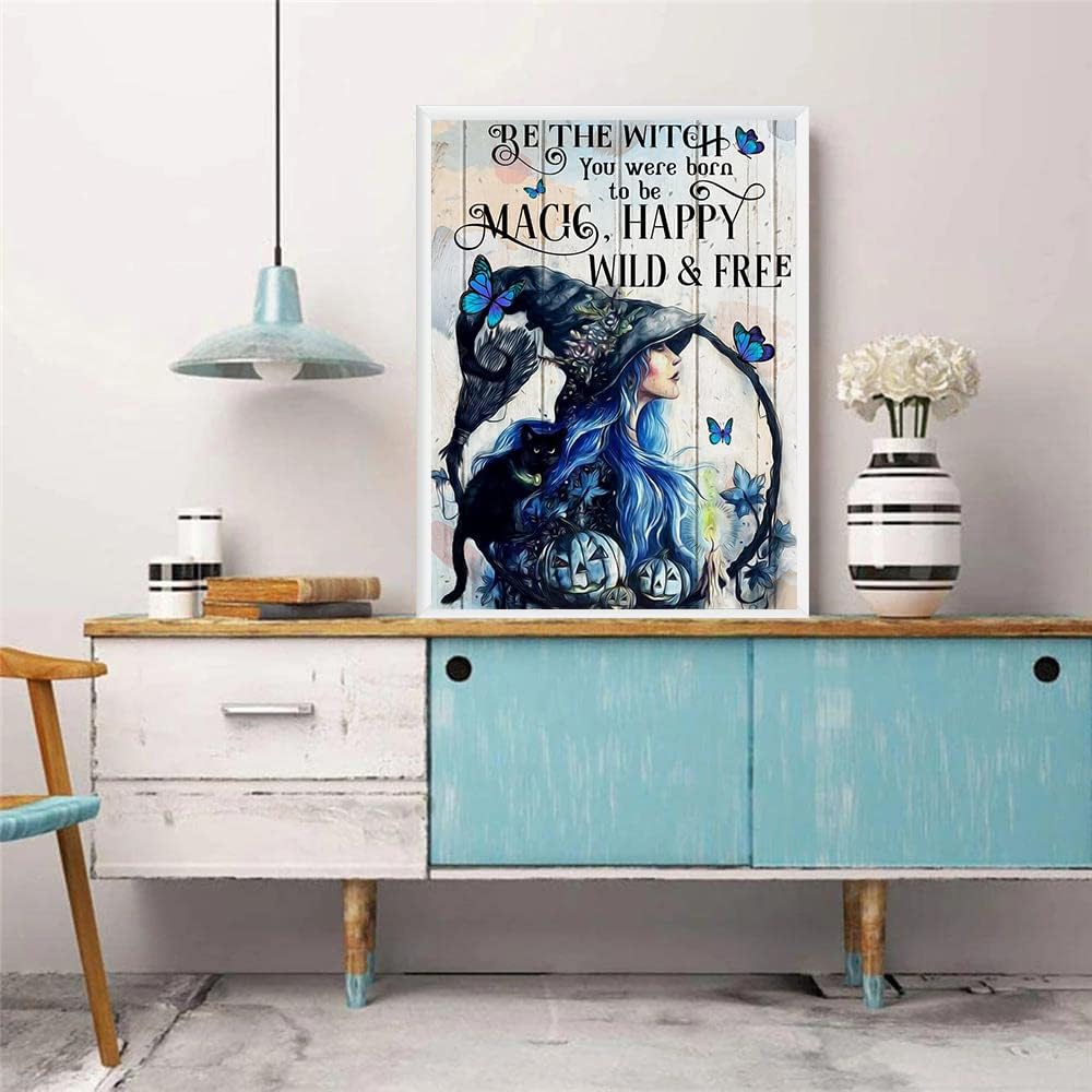 DIY 5D Diamond Painting Girl by Number Kits for Adults, Sugar Skull Girl Round Full Drill Art Sexy Girl Picture Arts Craft Home Wall Decor