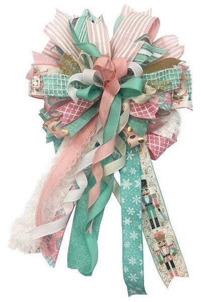 1.5&#x22; Canvas On Satin Glitter Ribbon: Light Pink (10 Yards)