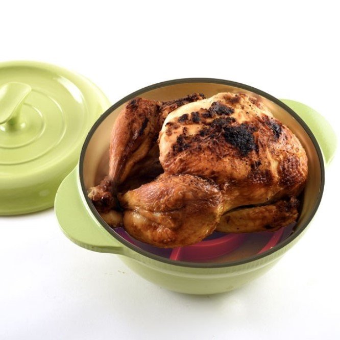 Norpro Round Nonstick Silicone Roast Rack / Trivet - Healthy Cooking &#x26; Roasting