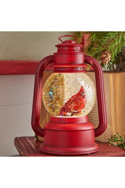 8&#x22; Cardinal Christmas Lamp Water Lantern