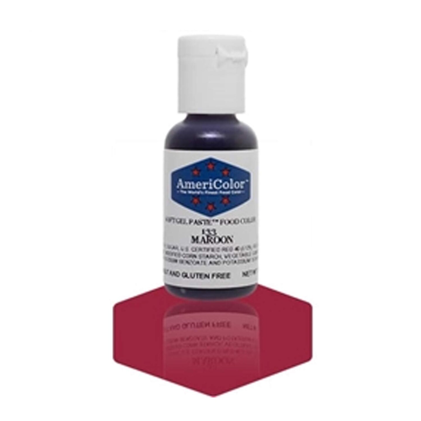 Maroon Soft Gel Paste Food Color 3/4 Ounce for Icing and Baking