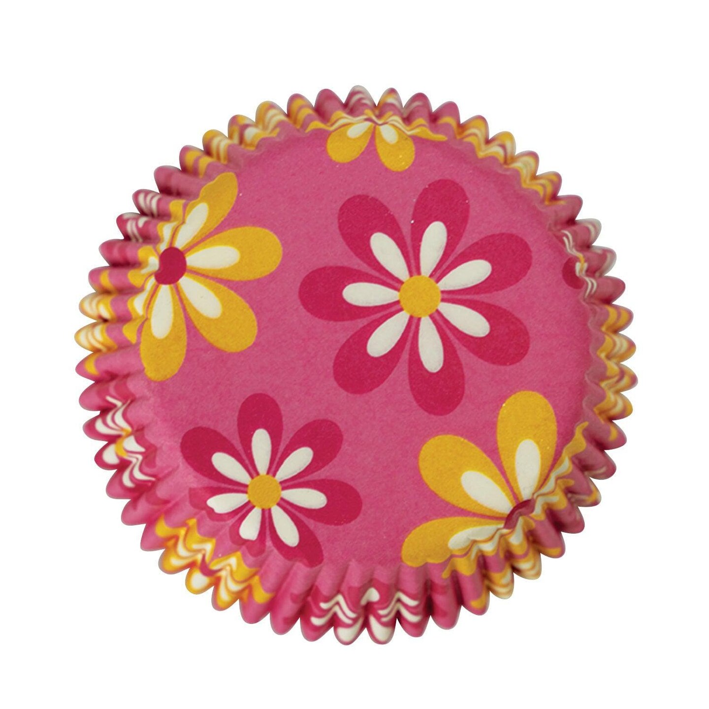 Pink Floral Standard Size Cupcake Wrappers &#x26; Liners | 25 PC Set