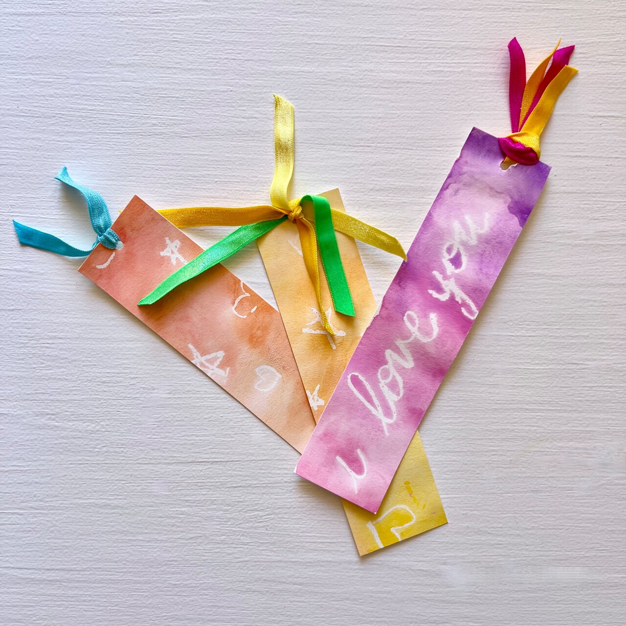 Kids Club: Watercolor Resist Bookmarks