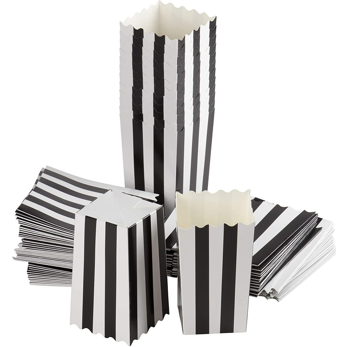 Mini Popcorn and Candy Containers for Halloween, Birthday Supplies (3.3 x 5.5 x 3.3 In, 20 oz)