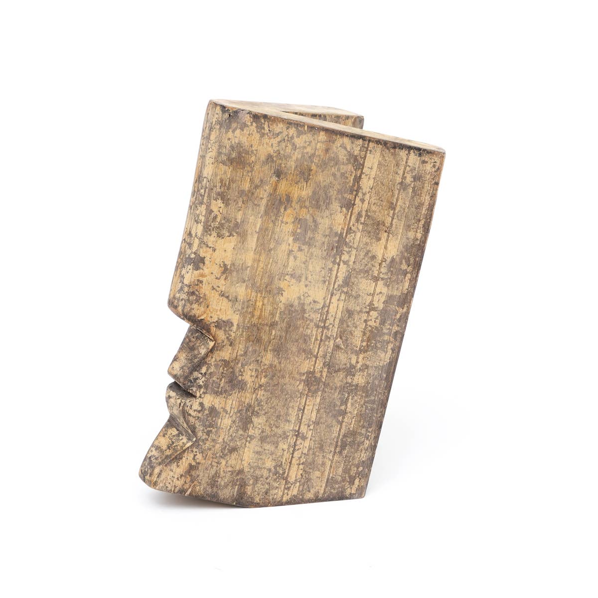 Wooden Face Decor Object - Large